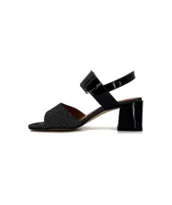 Ivoire0334 Ivoire F2191 Sardegna Daim Noir Poid Blanc*Femme Sandales
