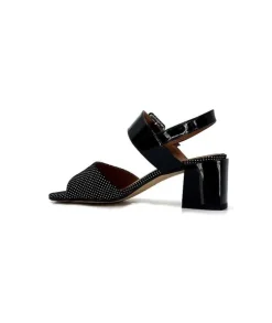 Ivoire0334 Ivoire F2191 Sardegna Daim Noir Poid Blanc*Femme Sandales