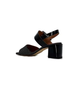 Ivoire0334 Ivoire F2191 Sardegna Daim Noir Poid Blanc*Femme Sandales