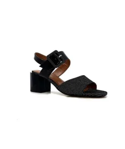 Ivoire0334 Ivoire F2191 Sardegna Daim Noir Poid Blanc*Femme Sandales