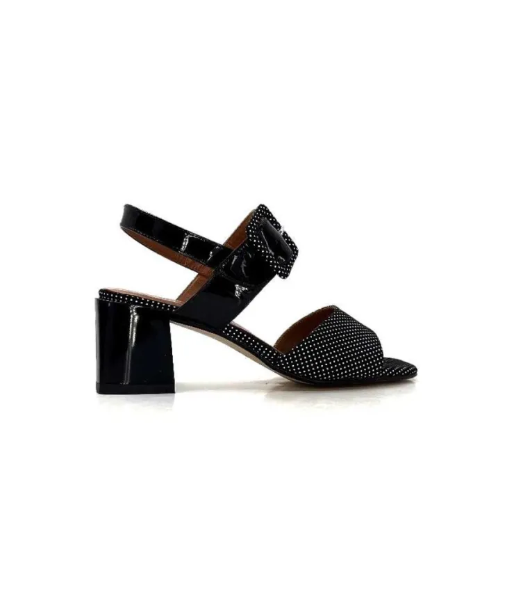 Ivoire0334 Ivoire F2191 Sardegna Daim Noir Poid Blanc*Femme Sandales