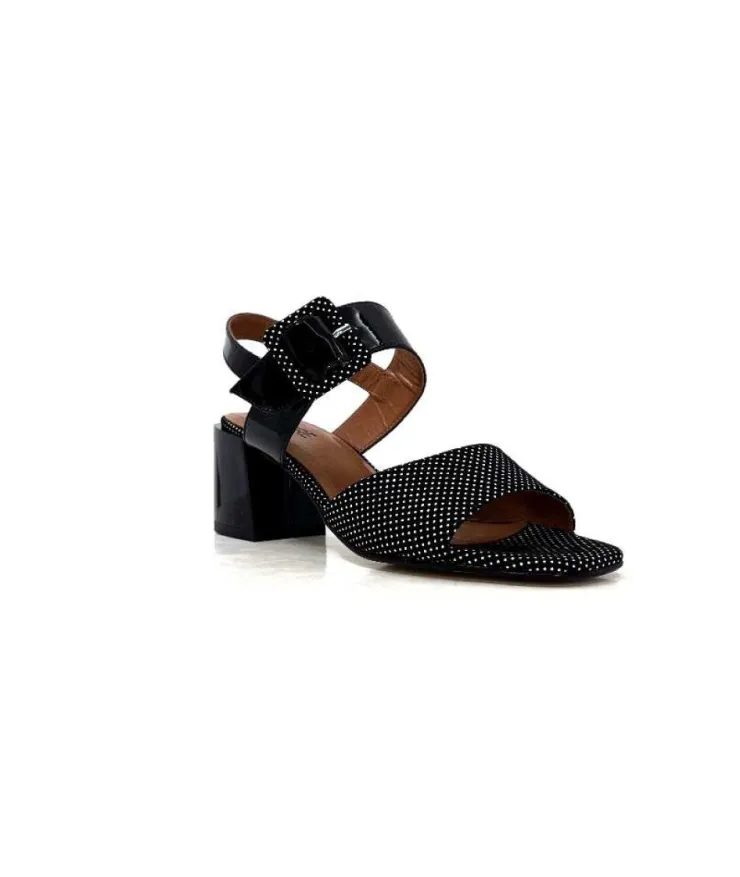 Ivoire0334 Ivoire F2191 Sardegna Daim Noir Poid Blanc*Femme Sandales