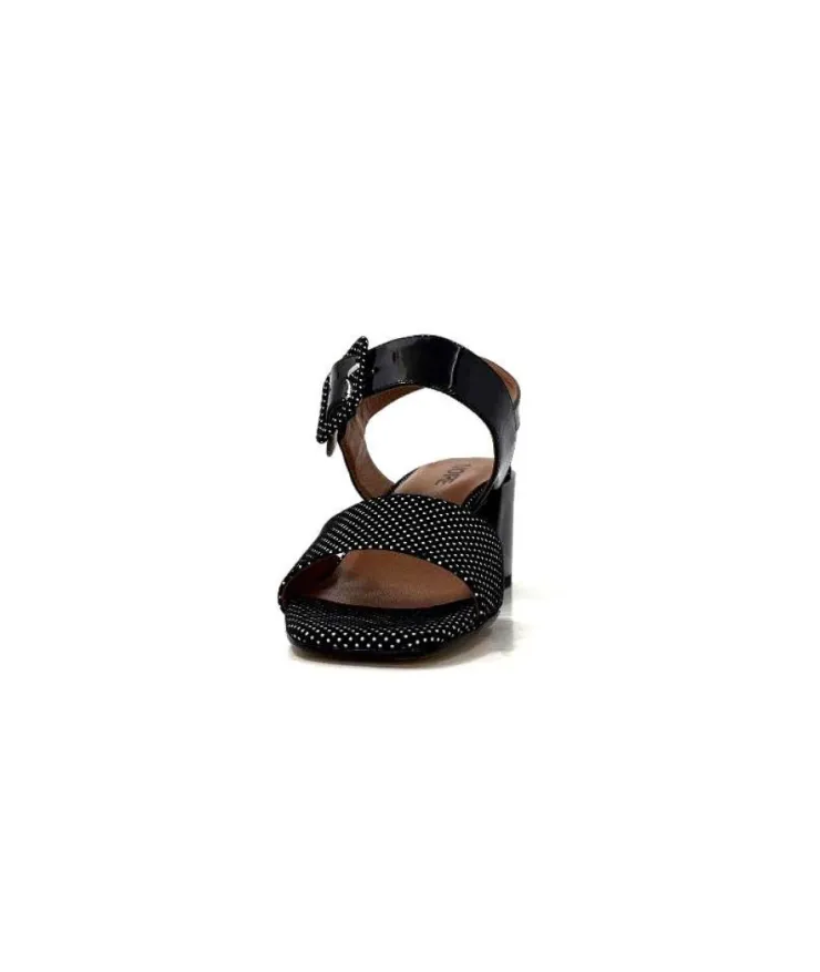 Ivoire0334 Ivoire F2191 Sardegna Daim Noir Poid Blanc*Femme Sandales