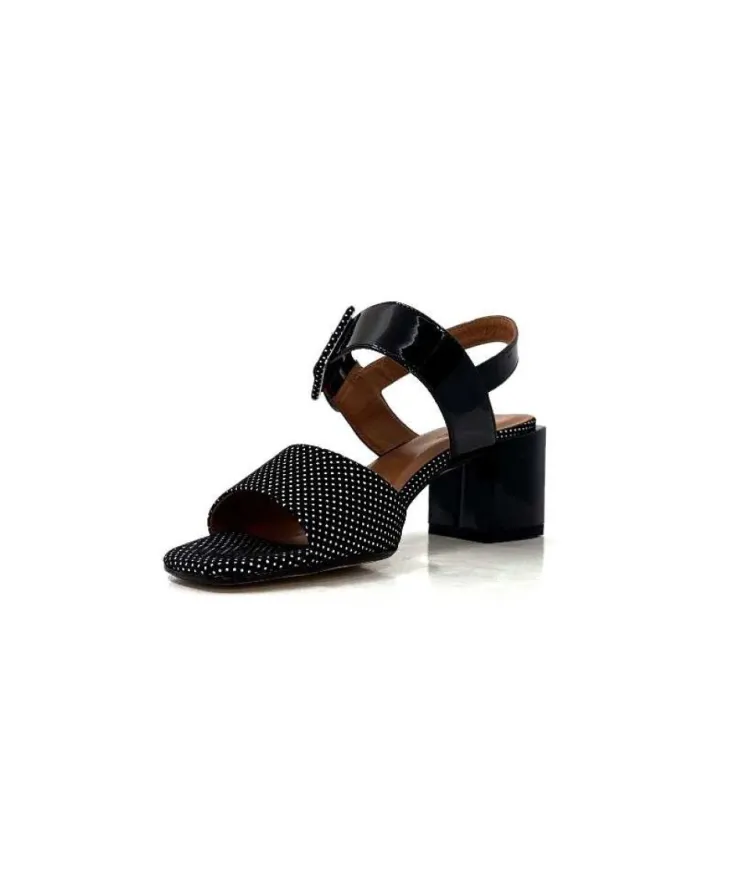 Ivoire0334 Ivoire F2191 Sardegna Daim Noir Poid Blanc*Femme Sandales