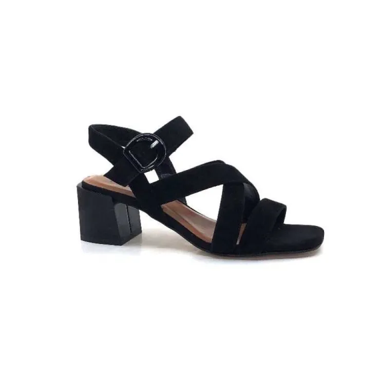 Ivoire0334 Ivoire F2063 Sardegna Daim Noir*Femme Sandales