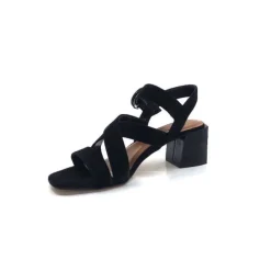 Ivoire0334 Ivoire F2063 Sardegna Daim Noir*Femme Sandales