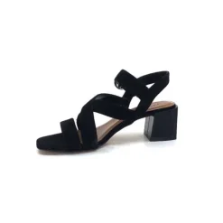 Ivoire0334 Ivoire F2063 Sardegna Daim Noir*Femme Sandales