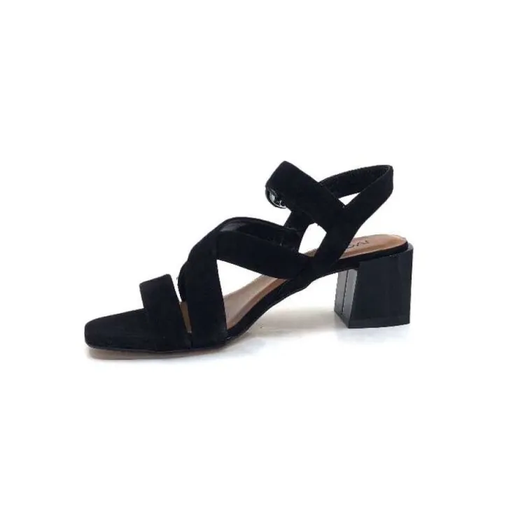Ivoire0334 Ivoire F2063 Sardegna Daim Noir*Femme Sandales