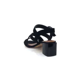 Ivoire0334 Ivoire F2063 Sardegna Daim Noir*Femme Sandales