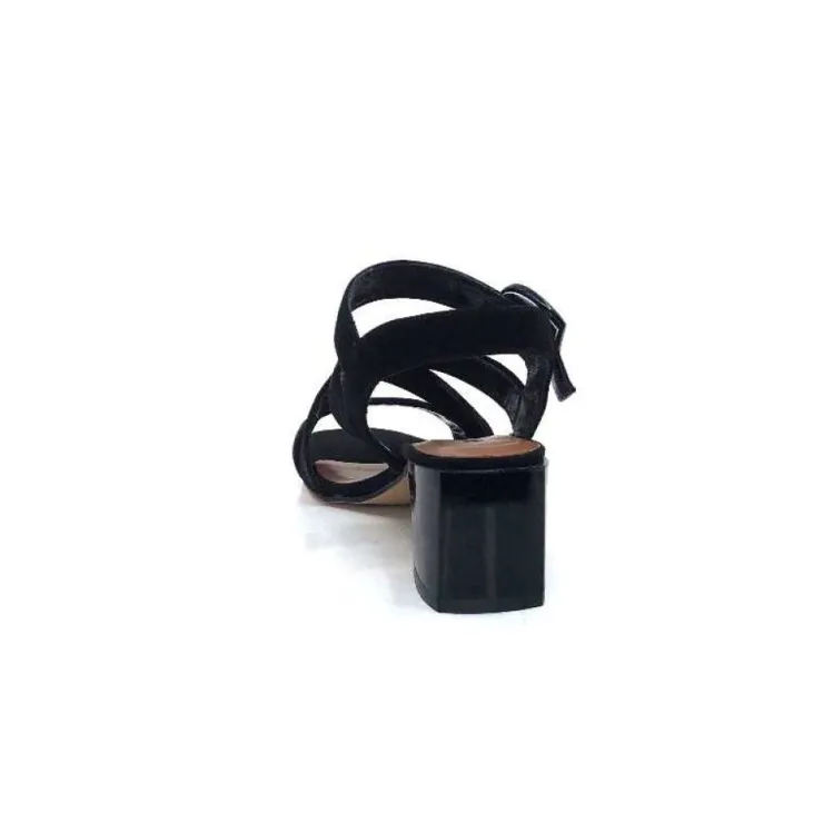 Ivoire0334 Ivoire F2063 Sardegna Daim Noir*Femme Sandales