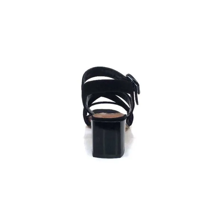 Ivoire0334 Ivoire F2063 Sardegna Daim Noir*Femme Sandales