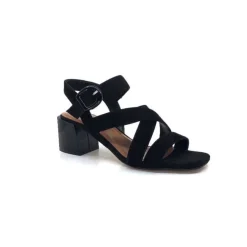 Ivoire0334 Ivoire F2063 Sardegna Daim Noir*Femme Sandales