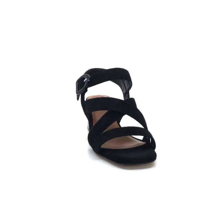 Ivoire0334 Ivoire F2063 Sardegna Daim Noir*Femme Sandales