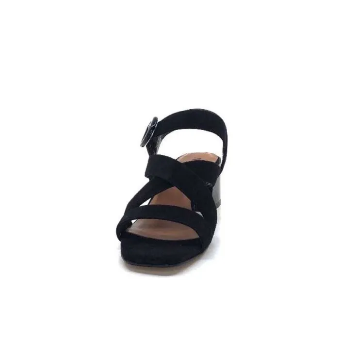 Ivoire0334 Ivoire F2063 Sardegna Daim Noir*Femme Sandales
