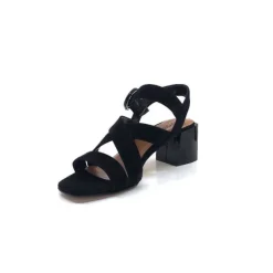 Ivoire0334 Ivoire F2063 Sardegna Daim Noir*Femme Sandales