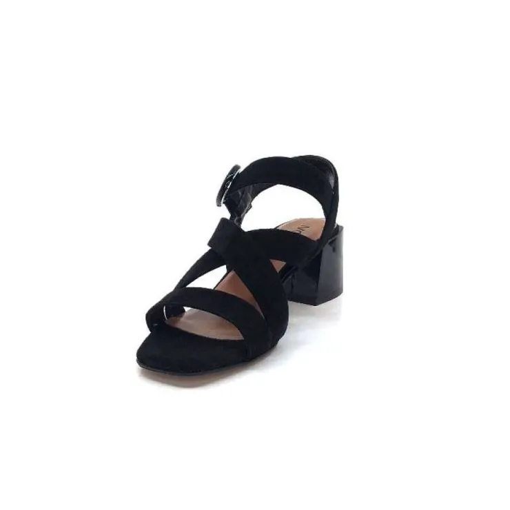 Ivoire0334 Ivoire F2063 Sardegna Daim Noir*Femme Sandales