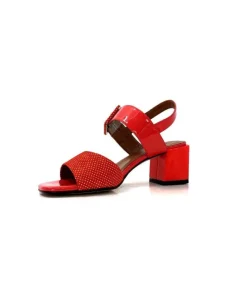 Ivoire0334 Ivoire F2191 Sardegna Daim Rouge Poid Blanc*Femme Sandales