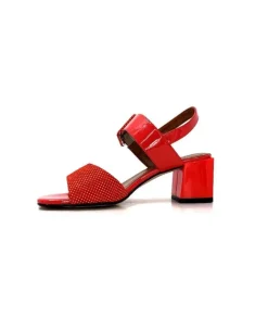 Ivoire0334 Ivoire F2191 Sardegna Daim Rouge Poid Blanc*Femme Sandales