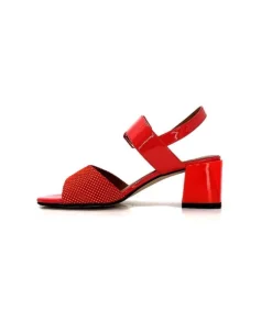 Ivoire0334 Ivoire F2191 Sardegna Daim Rouge Poid Blanc*Femme Sandales