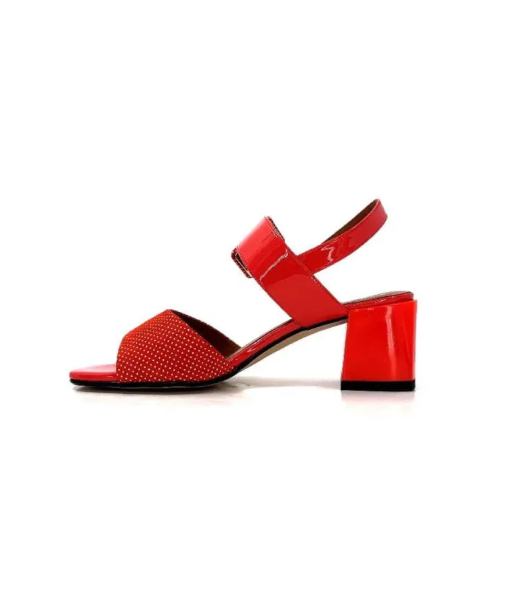 Ivoire0334 Ivoire F2191 Sardegna Daim Rouge Poid Blanc*Femme Sandales