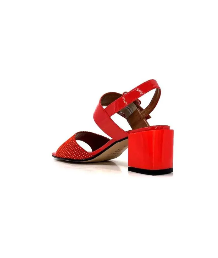 Ivoire0334 Ivoire F2191 Sardegna Daim Rouge Poid Blanc*Femme Sandales