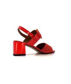 Ivoire0334 Ivoire F2191 Sardegna Daim Rouge Poid Blanc*Femme Sandales