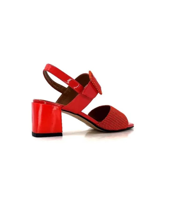 Ivoire0334 Ivoire F2191 Sardegna Daim Rouge Poid Blanc*Femme Sandales