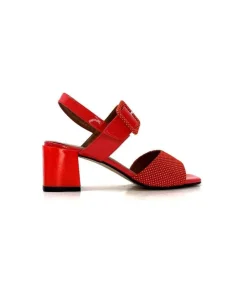 Ivoire0334 Ivoire F2191 Sardegna Daim Rouge Poid Blanc*Femme Sandales