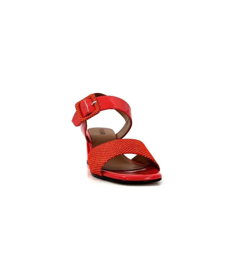 Ivoire0334 Ivoire F2191 Sardegna Daim Rouge Poid Blanc*Femme Sandales