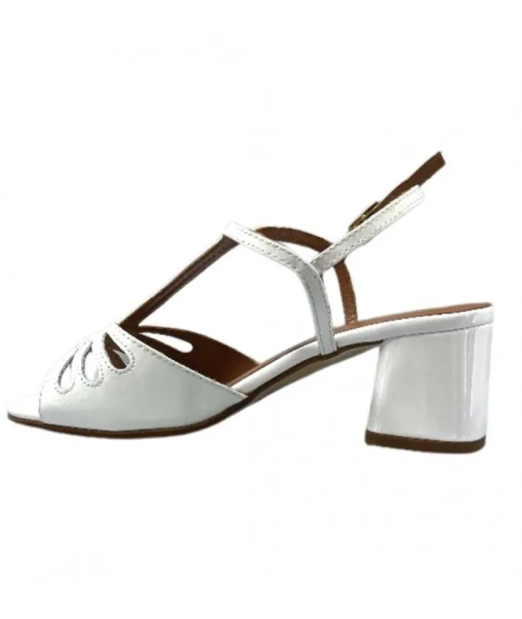 Ivoire0334 Ivoire F2295 Venezia Cuir Vernis Blanc*Femme Sandales