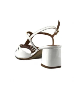 Ivoire0334 Ivoire F2295 Venezia Cuir Vernis Blanc*Femme Sandales
