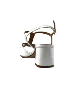 Ivoire0334 Ivoire F2295 Venezia Cuir Vernis Blanc*Femme Sandales