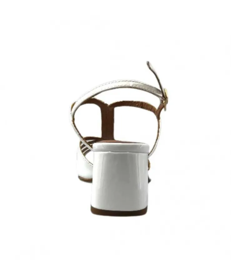 Ivoire0334 Ivoire F2295 Venezia Cuir Vernis Blanc*Femme Sandales