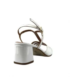 Ivoire0334 Ivoire F2295 Venezia Cuir Vernis Blanc*Femme Sandales