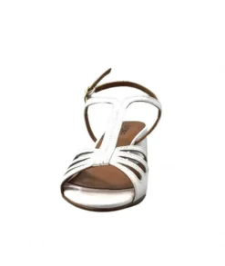 Ivoire0334 Ivoire F2295 Venezia Cuir Vernis Blanc*Femme Sandales