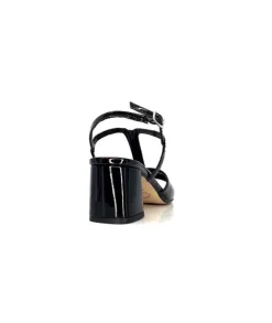 Ivoire0334 Ivoire F2295 Venezia Cuir Vernis Noir*Femme Sandales