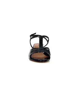 Ivoire0334 Ivoire F2295 Venezia Cuir Vernis Noir*Femme Sandales