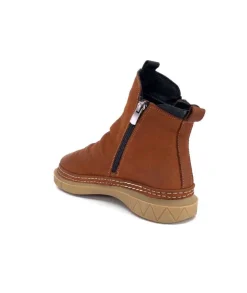 355-ivoire Ivoire 32Fe12 Cuir Vintage Marron*Femme Bottines