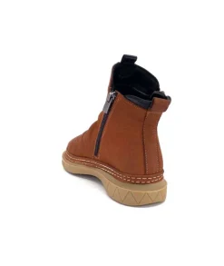 355-ivoire Ivoire 32Fe12 Cuir Vintage Marron*Femme Bottines