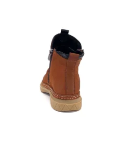 355-ivoire Ivoire 32Fe12 Cuir Vintage Marron*Femme Bottines