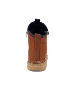 355-ivoire Ivoire 32Fe12 Cuir Vintage Marron*Femme Bottines
