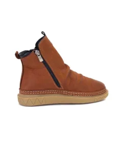 355-ivoire Ivoire 32Fe12 Cuir Vintage Marron*Femme Bottines