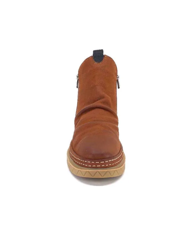 355-ivoire Ivoire 32Fe12 Cuir Vintage Marron*Femme Bottines