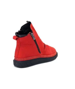 355-ivoire Ivoire 32Fe12 Cuir Vintage Rouge*Femme Bottines