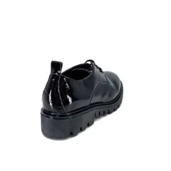 Ivoire0130a Ivoire 3G4835 Cuir Vernis Noir*Femme Lacets