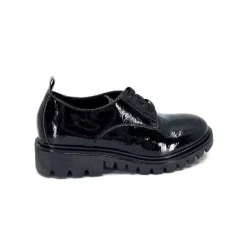 Ivoire0130a Ivoire 3G4835 Cuir Vernis Noir*Femme Lacets