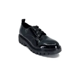 Ivoire0130a Ivoire 3G4835 Cuir Vernis Noir*Femme Lacets