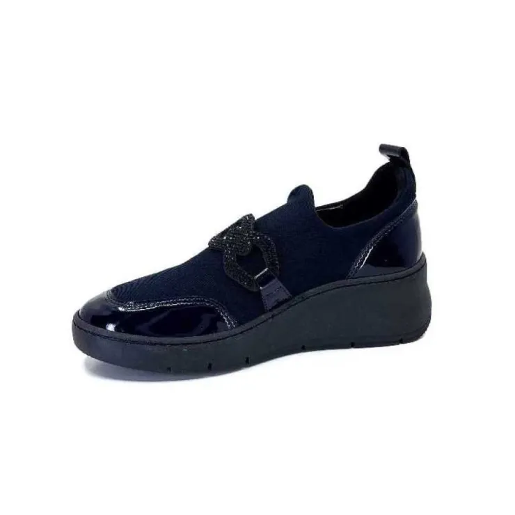 Ivoire0130a Ivoire 8G4887 Iv Textile Bleu*Femme Baskets