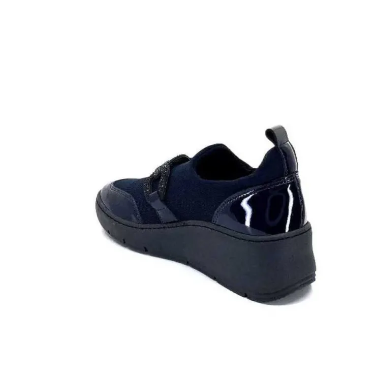 Ivoire0130a Ivoire 8G4887 Iv Textile Bleu*Femme Baskets