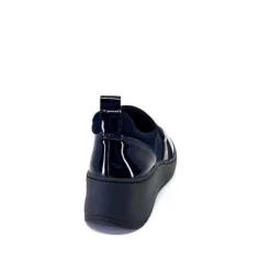 Ivoire0130a Ivoire 8G4887 Iv Textile Bleu*Femme Baskets